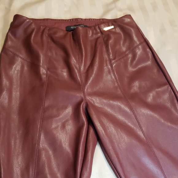 Andrew Marc, leather like, waste control, burgandy - Picture 8 of 14
